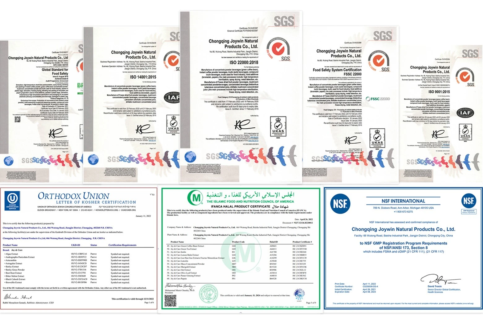 Products Certification